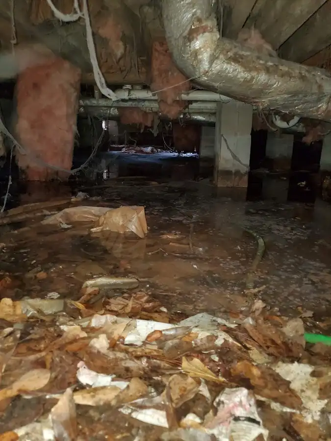 Crawl space flood assessment for Commercial Water Damage Restoration in Country Club