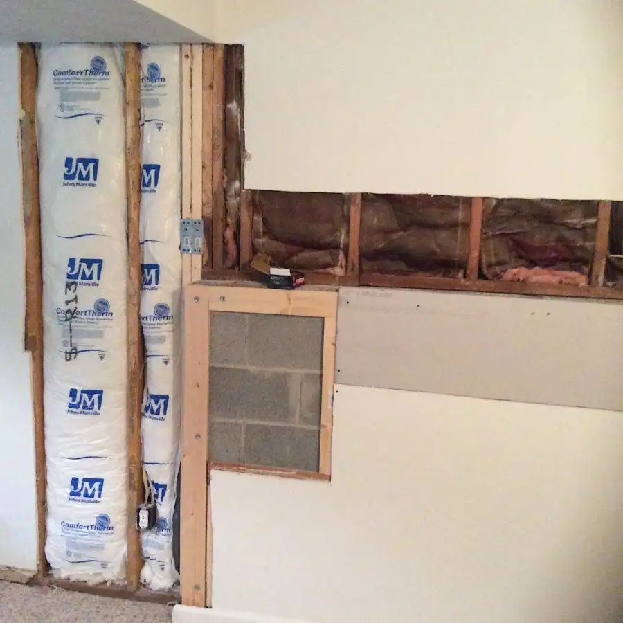Wall insulation replacement during Structural Drying in Country Club
